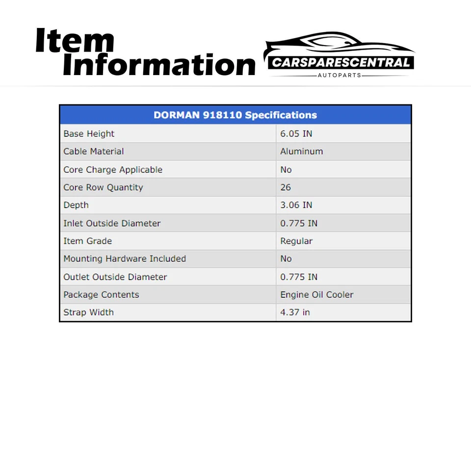 Масляный радиатор двигателя для Ford F-550 Super Duty 6,8 л 1999-2007 - Изображение 4 из 4