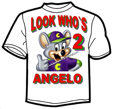 chuck e cheese tee shirts