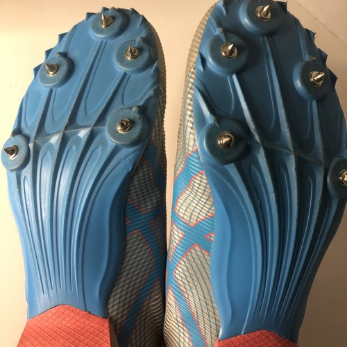 ASICS Women's Hyper-Rocket Girl Track Spikes Size 10 G553Y Silver Blue Pink - Picture 11 of 11