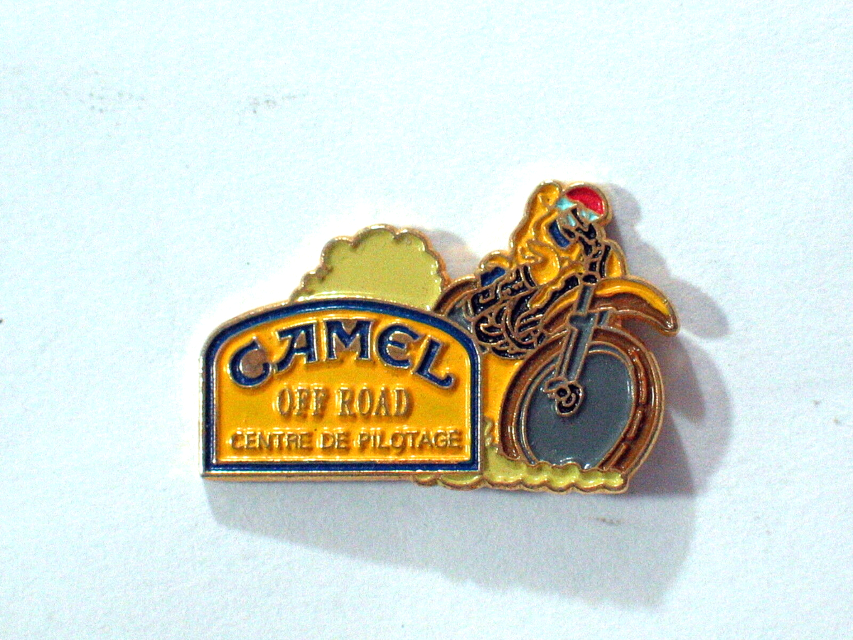 Camel Off Road Motorsport Motorcycle Racing Pin Camel Cigarette