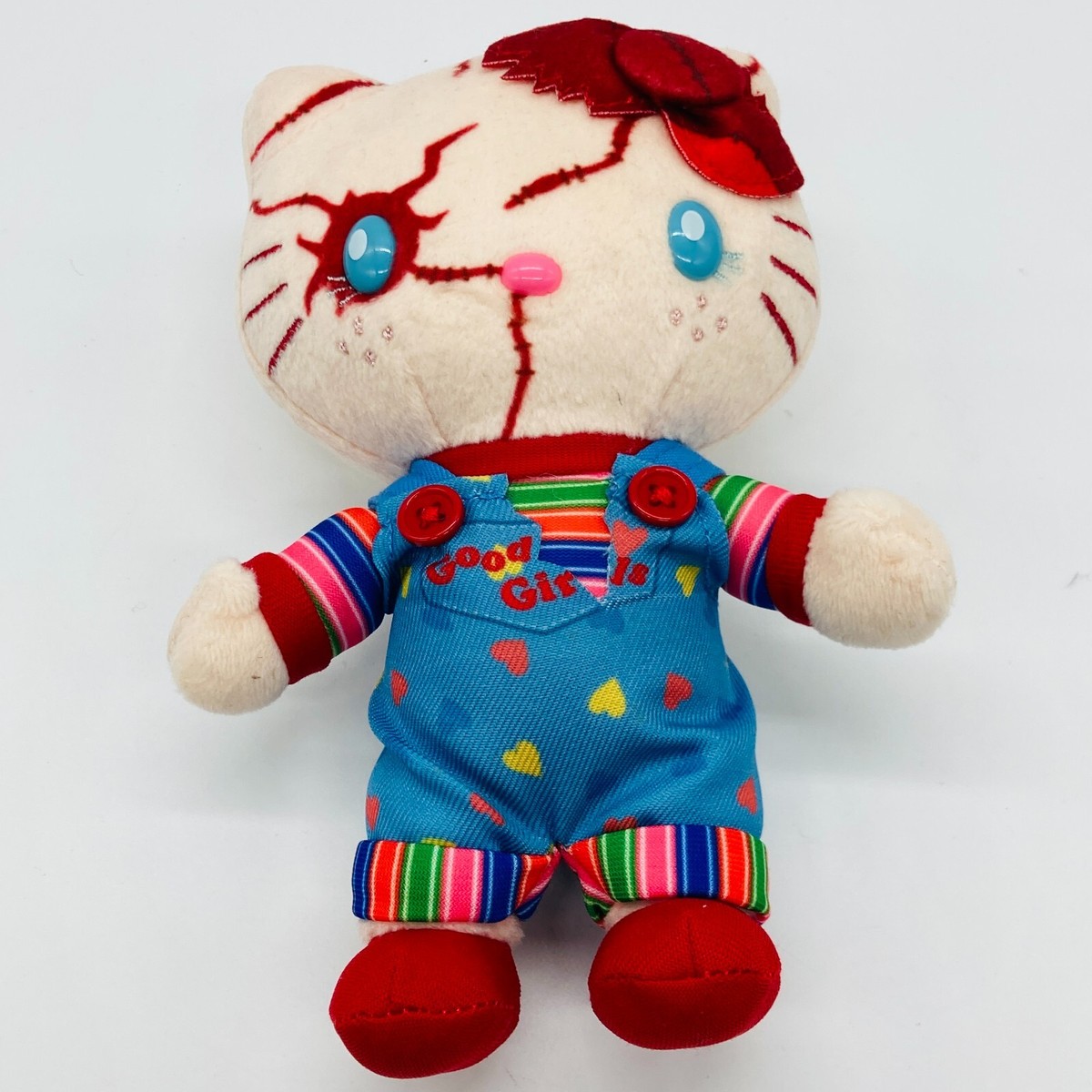 Hello Kitty x CHUCKY Plush Doll Keychain CHILD'S PLAY Sanrio