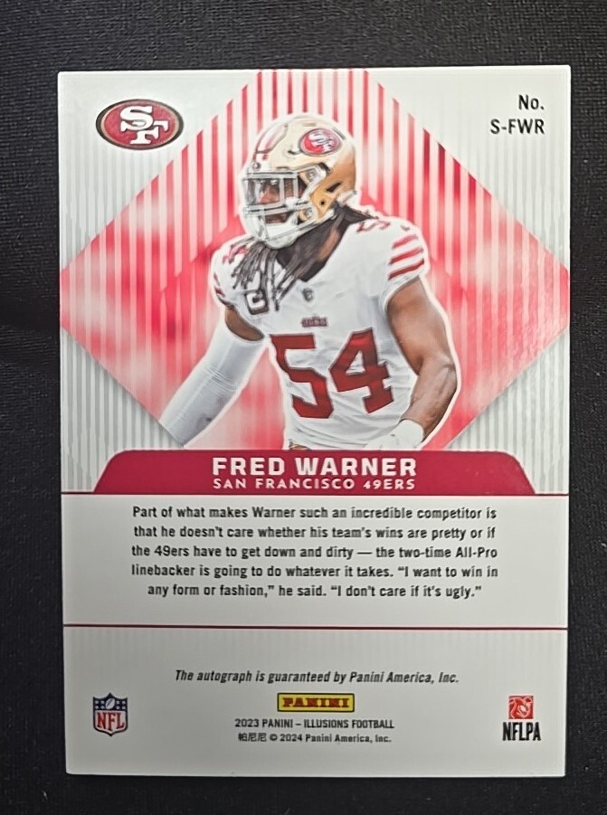 2023 Panini Illusions Superlatives Fred Warner Auto /50 | eBay 2023 Panini Illusions Superlatives Fred Warner Auto /50 | eBay