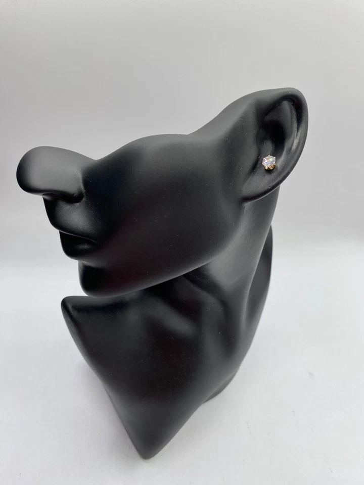 Elegante pendiente Anne Klein para mujer tono dorado circonita cúbica nuevo con etiquetas (falta un par) Foto 2 de 4