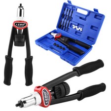 1 set Hand Nut/Thread RiveterRivet with Nosepieces 5mm, 6mm, 8mm, 10mm, 12mm New