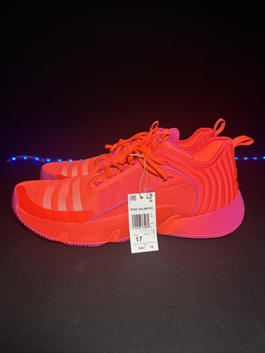 Adidas Trae Young Unlimited Hombres Talla 17 Zapato de Baloncesto Solar Gimnasio Tenis - Imagen 5 de 9