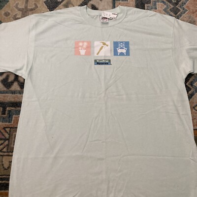 TLC Trading Spaces T Shirt Mens 2XL TV Show Promo White Short Sleeve VTG Y2K NWT