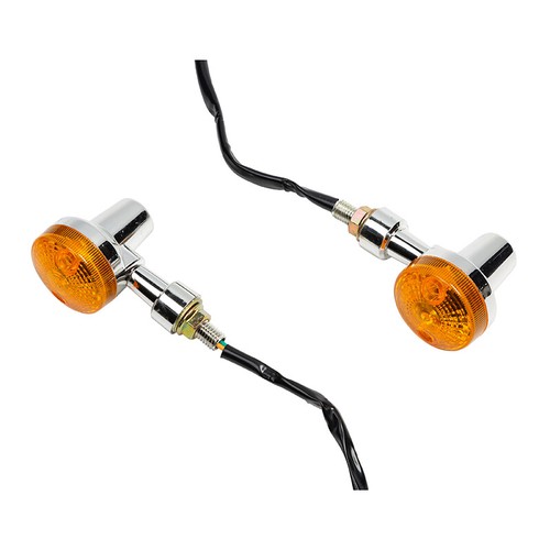 2X Motorcycle Blinker Turn Signal Indicators Light Amber Fit For Harley For BMW - Picture 11 of 12