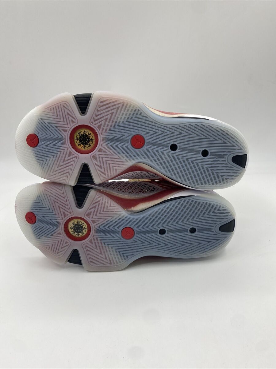 Nike Air Jordan XXXVIII White/Black/Red/Gold DZ3356-100 Nike Air Jordan XXXVIII White/Black/Red/Gold DZ3356-100
