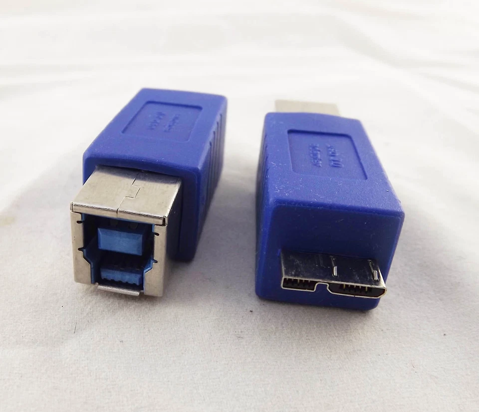 1x USB 3.0 B Female to Micro B Male Plug Converter Adapter Connector High Speed - Image 4 of 4