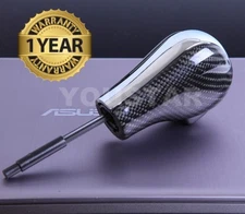 US STOCK GENUINE CARBON & CHROME Shift Gear Knob for BMW 1 3 6 X Z4 Series E90