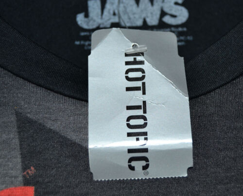 VINTAGE STYLE JAWS Movie T-Shirt Size Large New old stock Unisex 70's - Picture 3 of 7