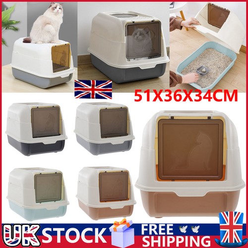 XL Large Cat Litter Box Self Cleaning Pan Drawer AntiSplashing Cat