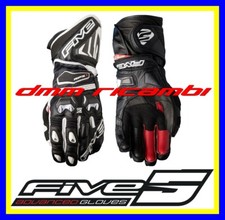 Guanti Moto in pelle racing FIVE RFX1 Tg.L Nero Strada Motard Stradali Pista RFX