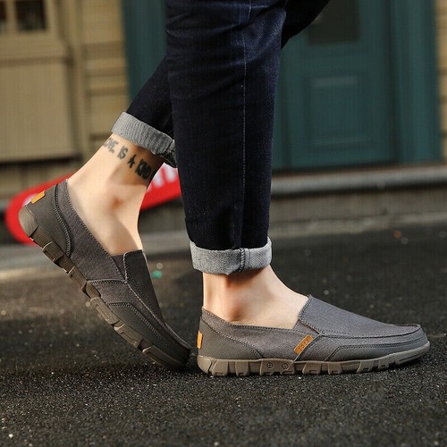 Loafers Men Driving Shoes Walking Moccasins Casual Shoes Flat Slip On Boat Shoes - Picture 23 of 27