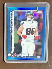 2025 Topps Chrome Football Dalton Schultz Blue Refractor /150 #118