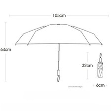 72 Bones Super Strong Windproof Fully Automatic Umbrella Sunshade UV Protection