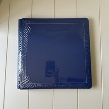 Creative Memories 12x12 Blue Scrapbook Album w/ Pages Silver Trim - New