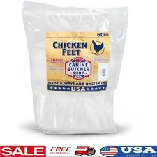 Chicken Feet Dog Treats Raised 60-Pack Dehydrated Chicken Feet All Natural Chews