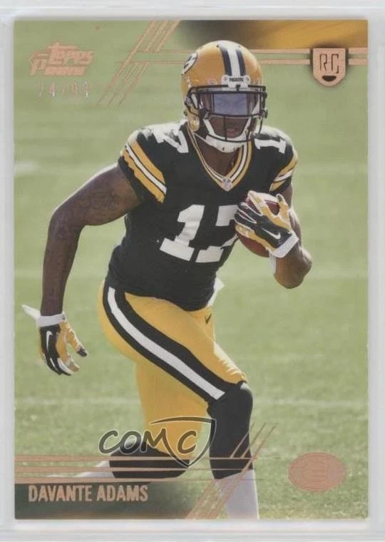 Davante Adams Topps Prime #136 Ball in Left Hand-Silver Rainbow