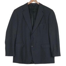 VTG 346 BROOKS BROTHERS Wool Blend Blazer Sz 46 M Charcoal Gray Jacket Coat EUC