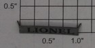 Lionel 100X Prewar Nickel Lionel Nameplate