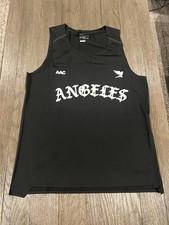 Mens Los Angeles Athletic Club Racing Running Singlet Black New 70 Large