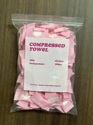100pcs portable compressed towels for family travel comfortable compressed towel