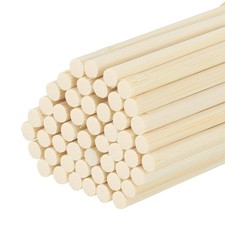 Wooden Dowel Rods,40cm/16" Round Dowel Rod,4mm/0.16" Stick,50 Pack