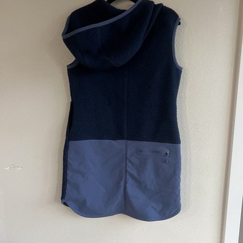 Title Nine Annapurna Fleece Vest Dress Women’s S Dark Blue Hiking Outdoor - Picture 2 of 12