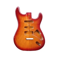 Yinfente Electric Guitar Body Mahogany Wood Glossy Painting for Building Guitar
