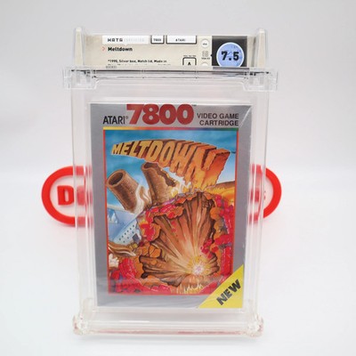 Atari 7800 MELTDOWN / MELT DOWN - WATA GRADED 7.5 A! NEW & Factory Sealed!