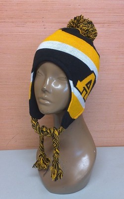 Appalachian State Mountaineers Pom Pom Flap Jack Tassel Knit Hat Beanie