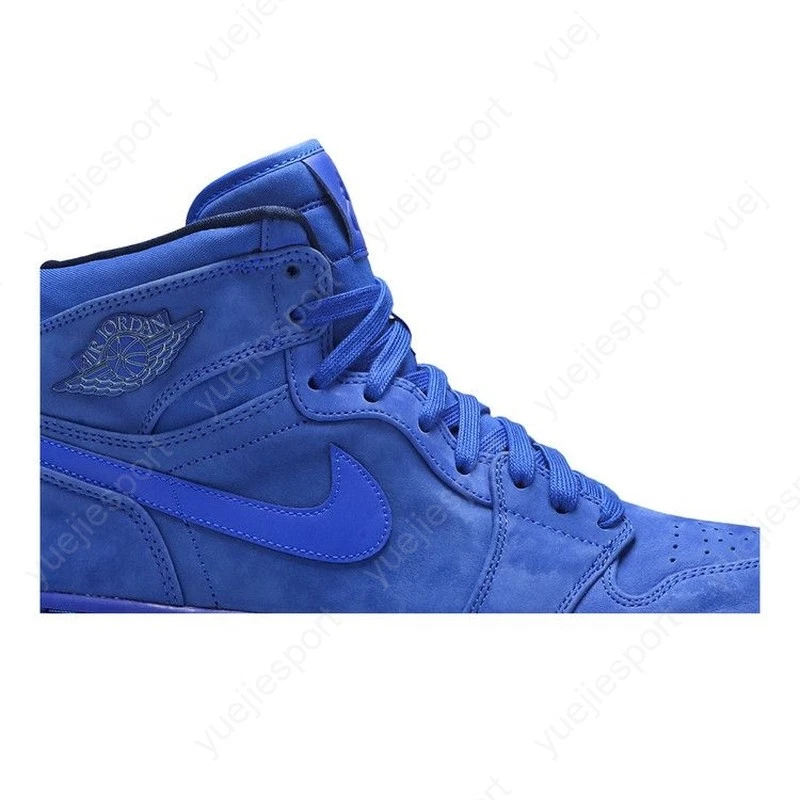 Camurça azul retrô Wmns Air Jordan 1 alta premium AH7389-400 - Imagem 2 de 4