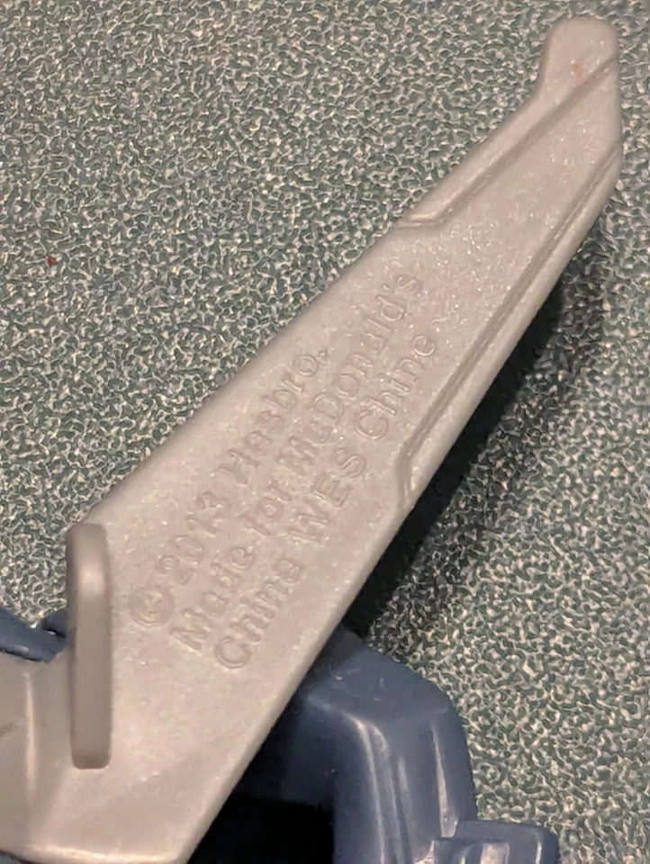 Hasbro 2013 Transformers Happy Meal Toy Silver Robot Airplane Action Figure Toy - Image 3 of 3