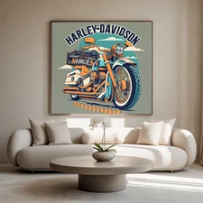 Digital Printable Wall Art Bike  Decor Living Room Kitchen Wall Art Decor