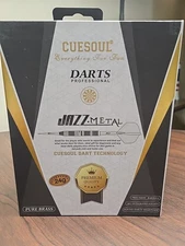 Cuesoul Jazz-Metal Professional Darts-Set of 6-26 Grams-Pure Brass W/Extra Acc..
