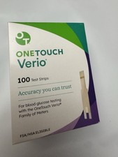 1 x Onetouch Verio 100ct Strips. Exp-01/2027