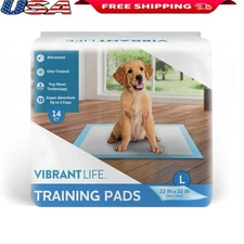 Puppy Training Pads Super Absorbent Leakproof Odor Control Disposable 14 Count