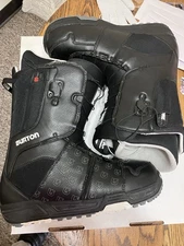 Burton Moto Snowboard Boots Size 10.5 Speed Zone Black Leather UNUSED 