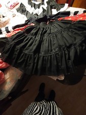 Square Dance Rock mit Spitze Schwarz Ohne Mängel Größe M Gebraucht Top