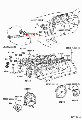 Genuine Fortuner KUN61 KUN60 KUN51 KUN50 2KD 1KD Speed Speedometer Sensor - Picture 8 of 20