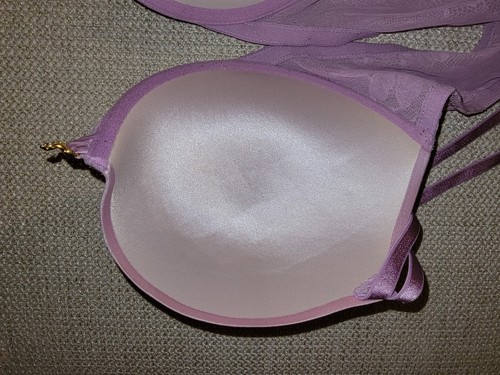 Victorias Secret Push Up Bra 38D Purple Lace Trim Very Sexy Pullover Lingerie - Picture 8 of 11