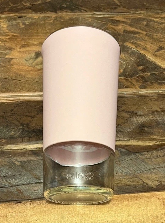 VASO DE CRISTAL ROSA ELLO Y FUNDA DE SILICONA PERFECTO PARA BEBIDAS HELADAS Foto 3 de 4