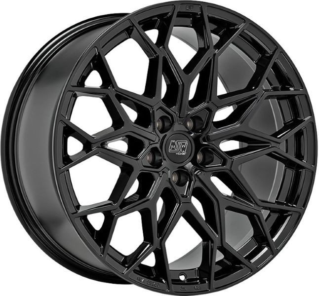 4x Alufelgen MSW 51 GLOSS BLACK 8,5x21 ET35 LK5 112 21 Zoll Felgen Alu