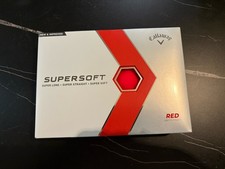 1 dozen BRAND NEW Callaway SuperSoft Matte Red  golf balls