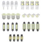 28x 6000K LED Interior Lights Bulbs Kit Dome License Plate Lamps Car Accessories