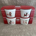 Set Of 4 Christmas Doggie Ramekins By Ciroa