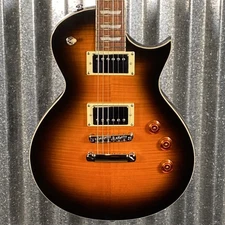 ESP LTD EC-256 Flame Dark Brown Sunburst Guitar LEC256FMDBSB #1322 Used