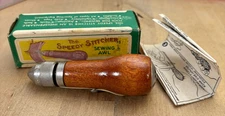 Vintage The Speedy Stitcher Sewing Awl w Orig Box and Instructions