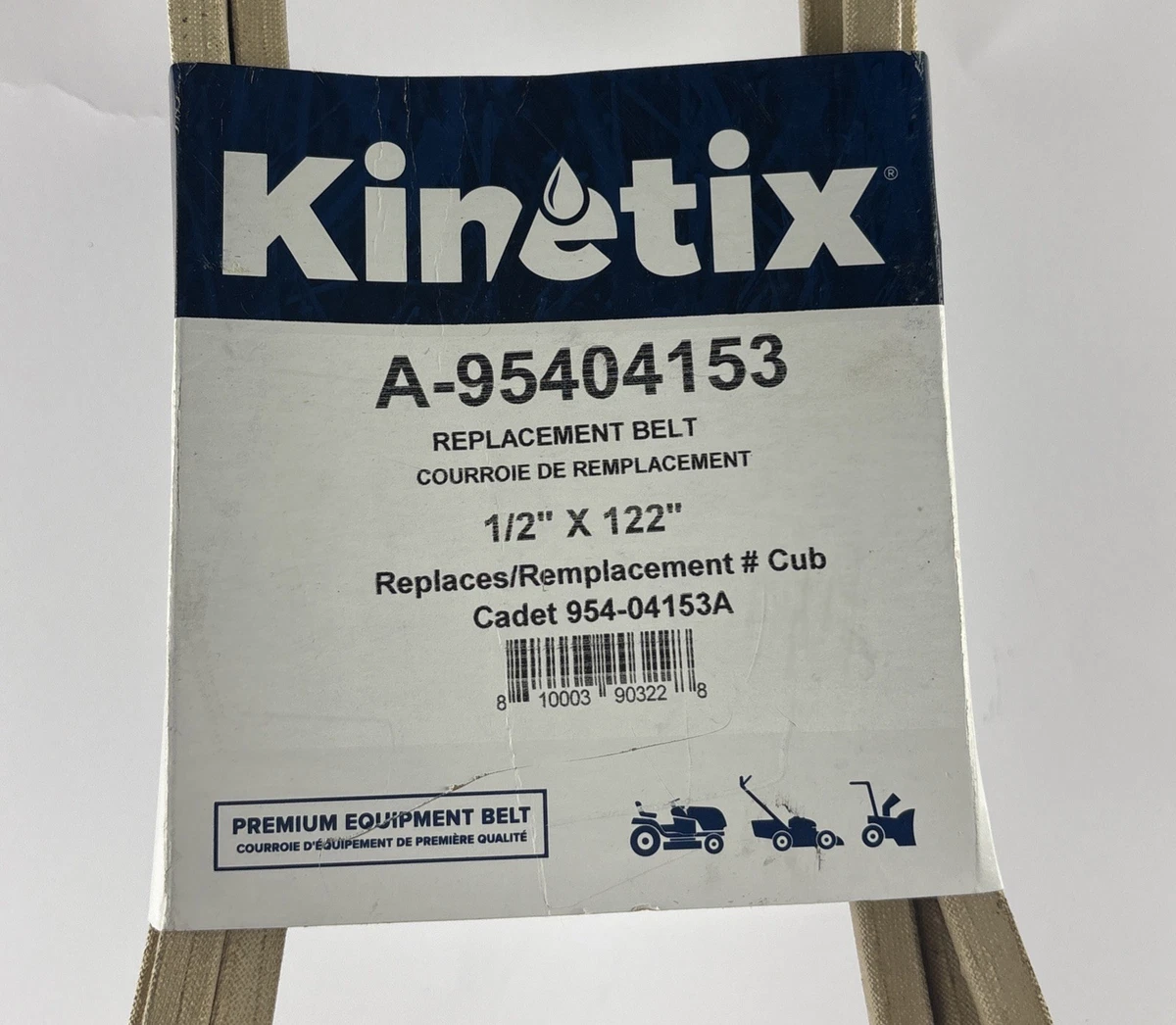 Kinetix A-95404153 1/2” x 122” Replacement Belt Cub Cadet 954-04153A photo 3